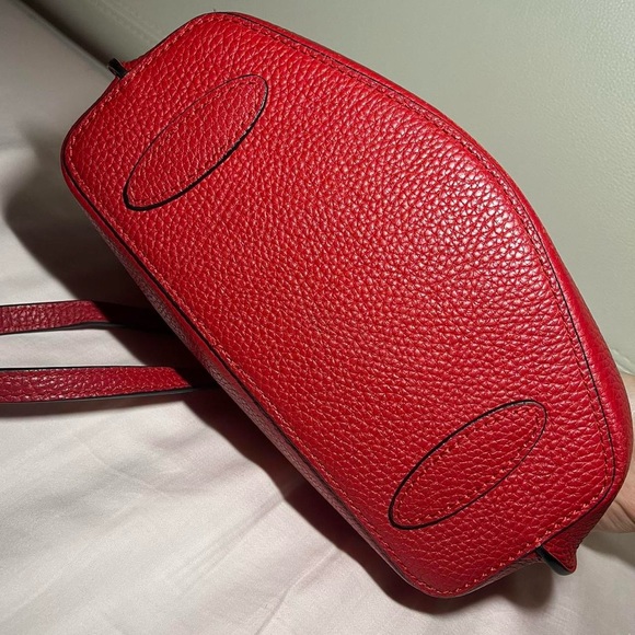 Red leather bag - Picture 5 of 5